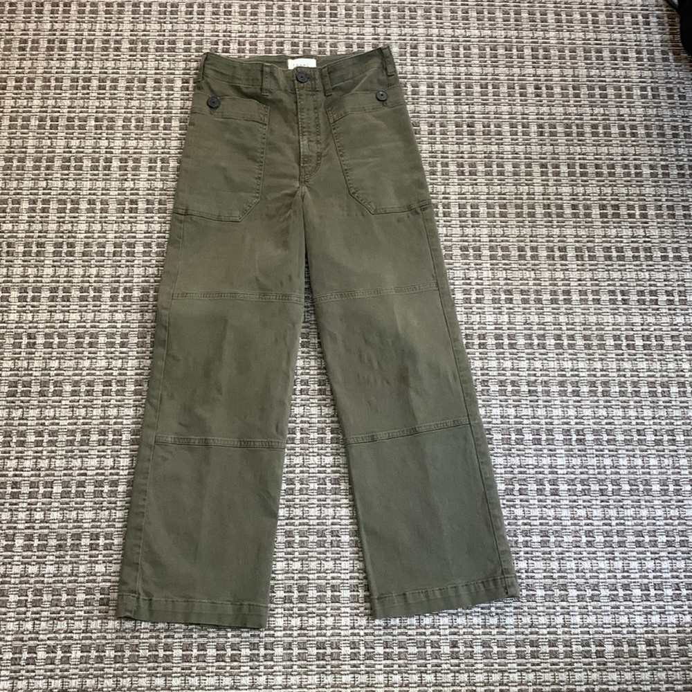 FRAME army green cotton pants size 27